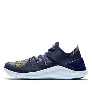 Nike Free TR Flyknit 3 College Navy Training Sneaker Shoe Blue Pink